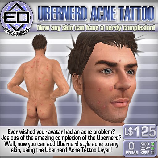 UberNerd Acne Tattoo Layer