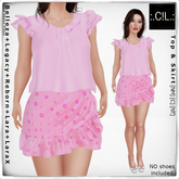 :.C!L.: Chloe Delicate Pink Top & Pink Skirt Set