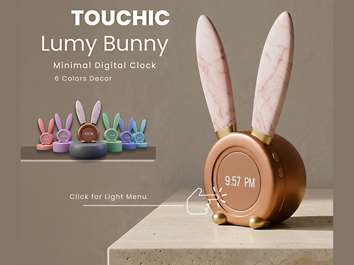 Touchic Lumy Bunny Clock Pack