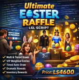 Easter Raffle LSL Script – Full Permission Menu-Driven Multi-Tier Raffle System with VIP & Auto-Draw Features