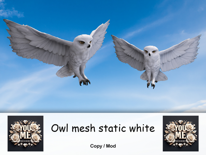 {You&Me Designs} Owl White