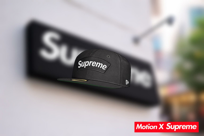 MOTION ~ Suprme Fitted Hat (Black)