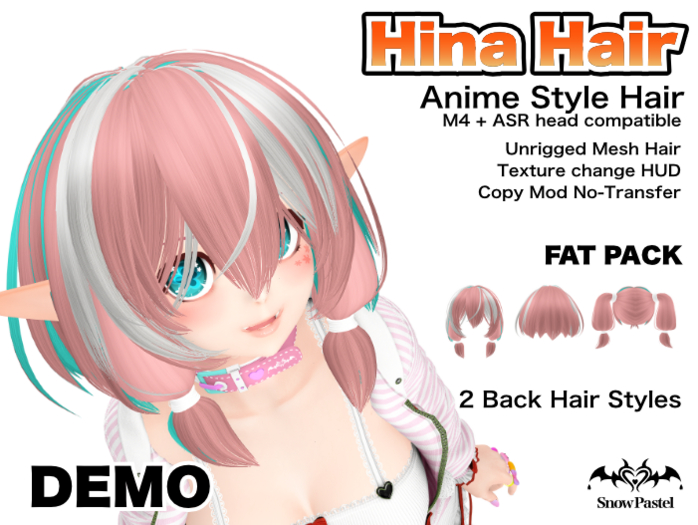 DEMO SnowPastel Hina Hair