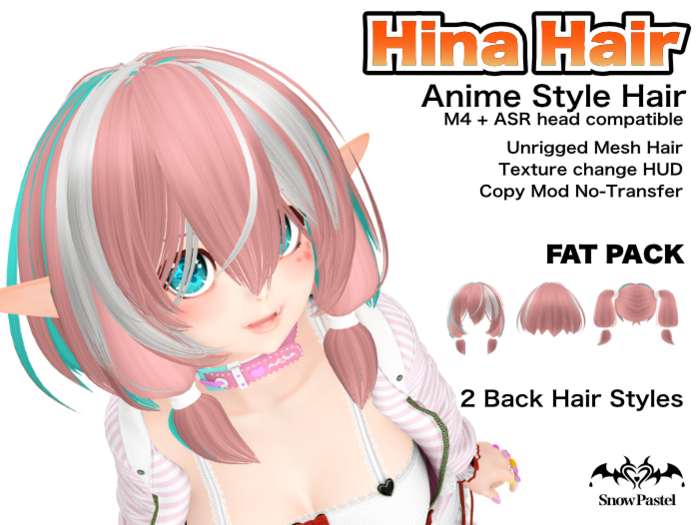 SnowPastel Hina Hair