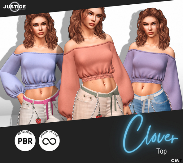 [JUSTICE] CLOVER TOP - LARAX PETITE
