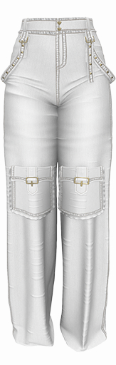 *CK* Glow jeans WHITE