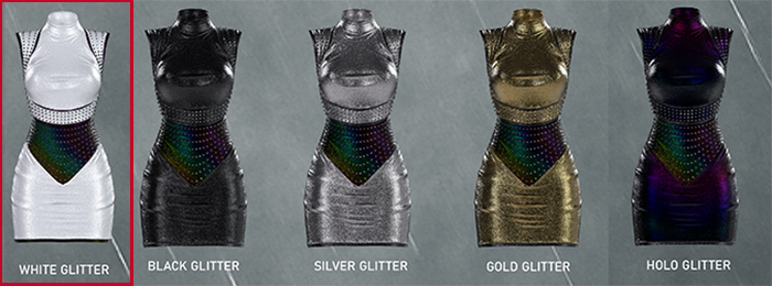 +ABYSSAL>> ASTRID WHITE GLITTER PBR