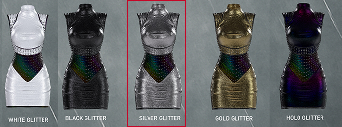 +ABYSSAL>> ASTRID SILVER GLITTER PBR