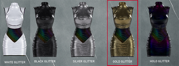 +ABYSSAL>> ASTRID GOLD GLITTER PBR