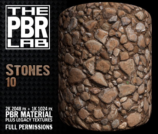 Second Life Marketplace - The PBR Lab - Stones 10