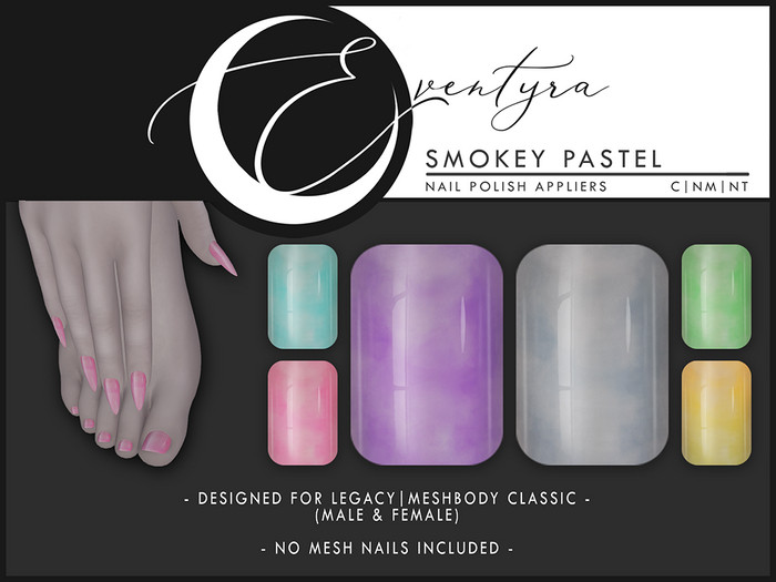 Eventyra - Legacy Nail HUD - Smokey Pastel