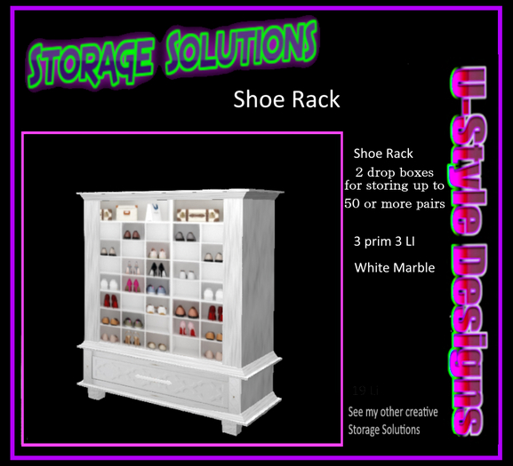 Shoe Rack Storage Solutions White