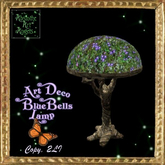 Art Deco Bluebells Lamp