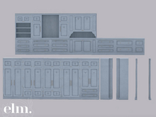 Elm. Adeline Cabinets [Mist]