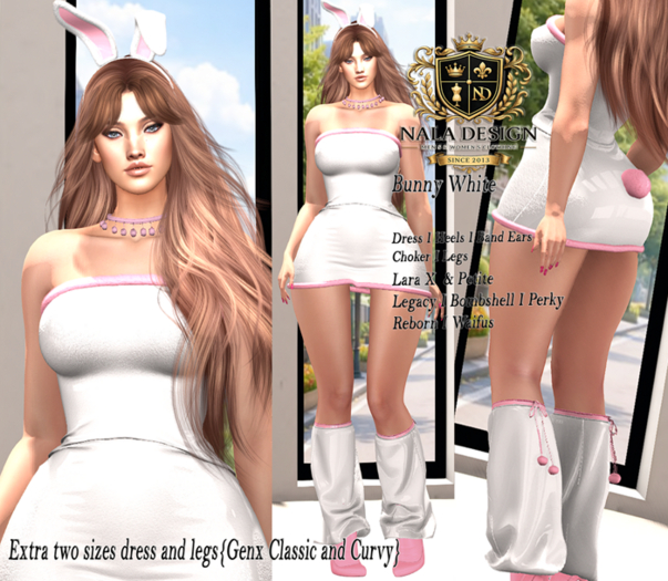 Nala Design - White Bunny Outfit