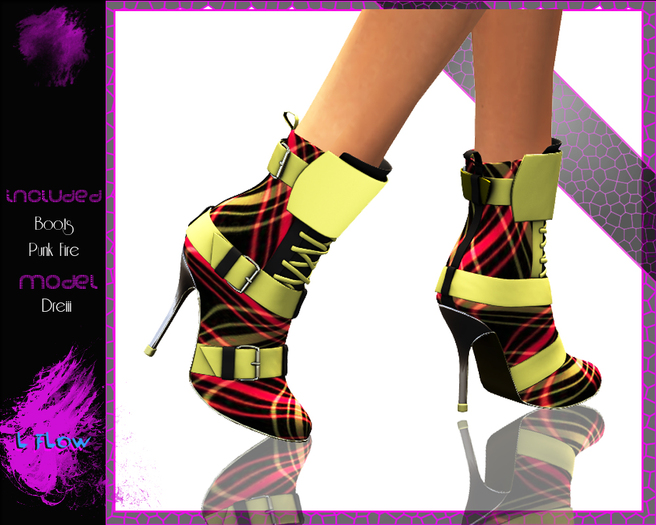 ::l-flow:: punk yellow boots