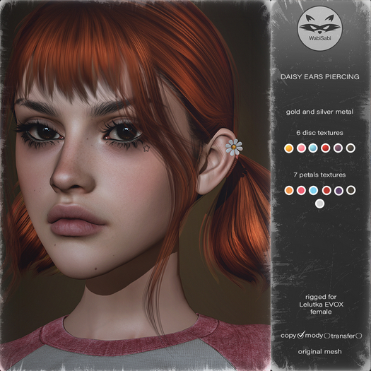 [WS] Daisy Ears Piercing