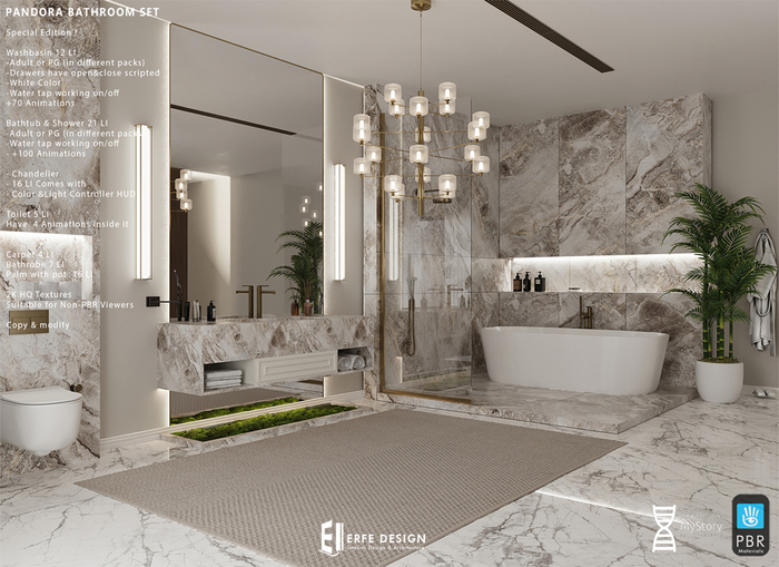 Pandora Bathroom Set PG  [Erfe Design]