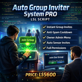 Auto Group Inviter System PRO for Second Life – Smart, Secure, Commercial-Ready LSL Script