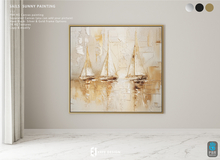 Sails  Sunny Painting 1 LI  Gold frame [Erfe Design]