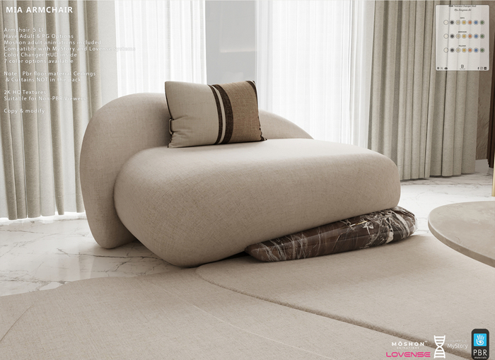 Mia Armchair  with HUD   - PG  [Erfe Design] 