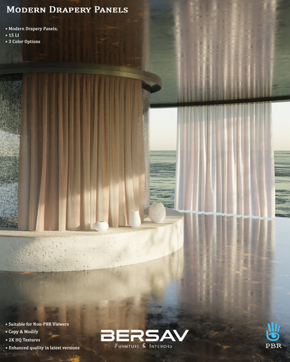 Bersav - Modern Drapery Panels [PBR] (Add)