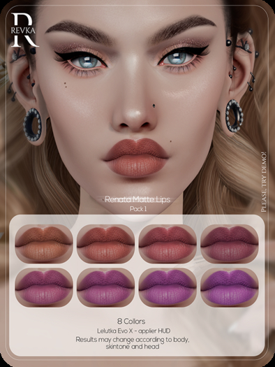REVKA ~ Renata Matte Lips [Set 1] (Add)