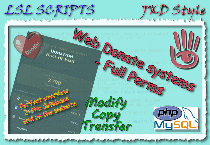 [FULL PERM]Donate web system