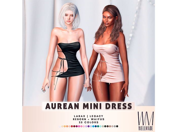[WellMade] Aurean Mini Dress