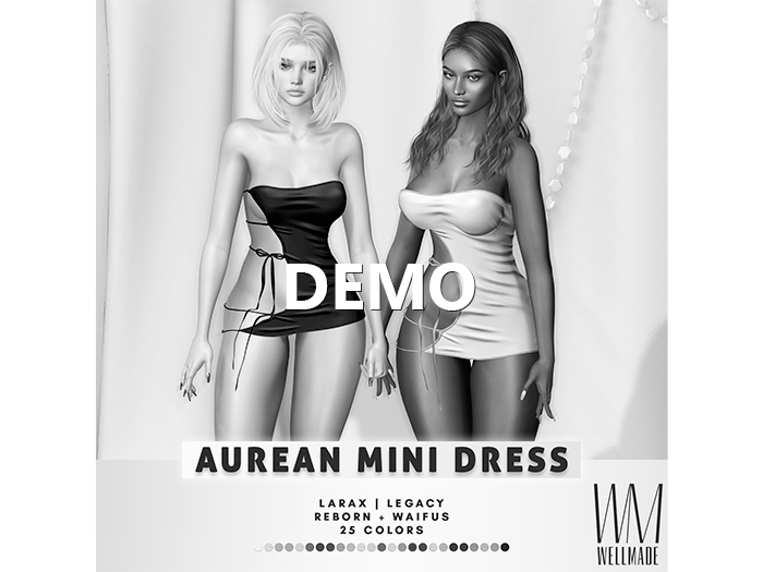 [WellMade] Aurean Mini Dress DEMO