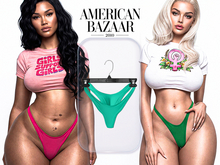 (AMERICAN BAZAAR) Regular Panties Aqua