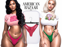 (AMERICAN BAZAAR) Regular Panties Fushia