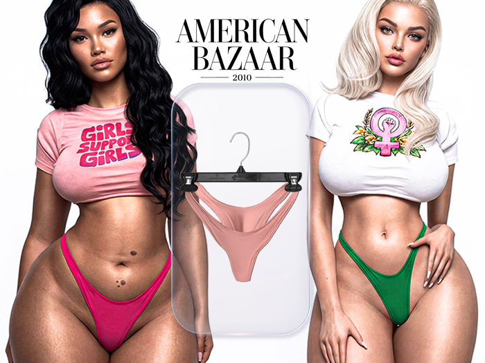 (AMERICAN BAZAAR) Regular Panties Pink