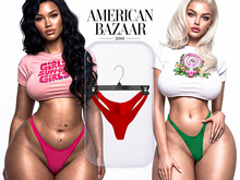 (AMERICAN BAZAAR) Regular Panties Red