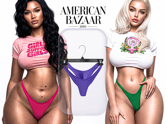 (AMERICAN BAZAAR) Regular Panties Violet