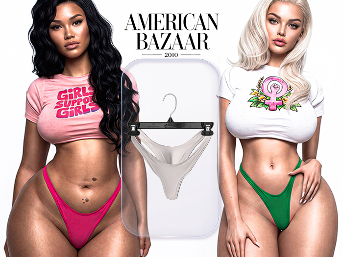 (AMERICAN BAZAAR) Regular Panties White