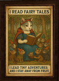 Fluffingtons Cat Art - Snowhite Frame