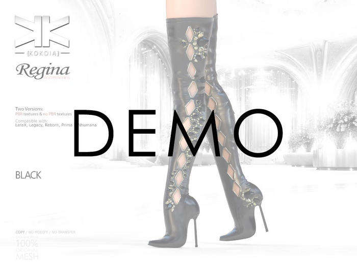 Demo :: Regina :: Woman Boots :: Black :: {kokoia}