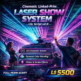 Cinematic Linked-Prim Laser Show System LSL Script v2.0 – Advanced Club Lighting Controller | Full Perm | Multi-Scene