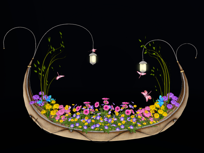 MC Spring Gondola Pretty Flowers 