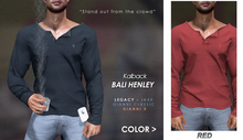 <Kalback> Bali Henley Red
