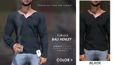 <Kalback> Bali Henley Black