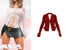 UW -  Sineai Shirt  Red  BOX WEAR