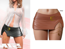 UW -  Sineai Skirt   Brown  BOX WEAR