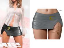 UW -  Sineai Skirt   Gray  BOX WEAR