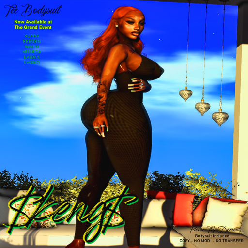 $KENG$ - Tee Bodysuit [BLK]