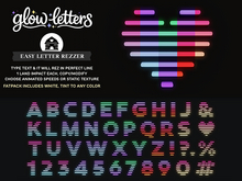 hive // glow letters pack