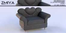 ZMIYA Heart Armchair PG - BLACK