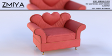 ZMIYA Heart Armchair PG - RED