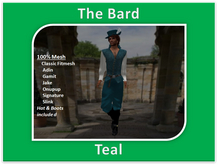 The Bard - Teal